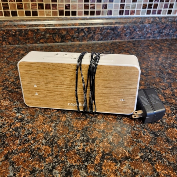capello Other - Capello Big Time Wood Grain Alarm Clock